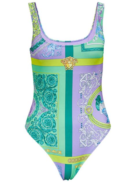 versace bathing suit sale|versace women's one piece swimsuit.